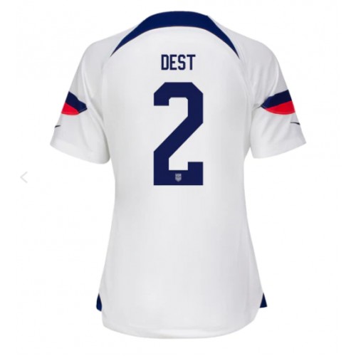 Dámy Fotbalový dres Spojené státy Sergino Dest #2 MS 2022 Domácí Krátký Rukáv